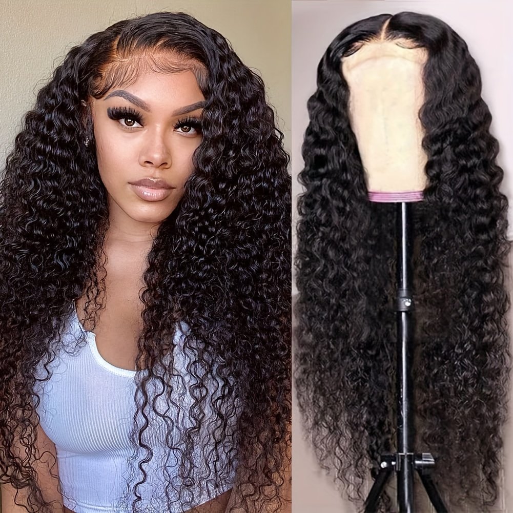 Glueless Water Wave Bob Wig - 13x4 Lace Frontal, High-Density 150% Hair, Look For Daily Wear, 14-26 Inch, Deep Wave Style, - Image 4