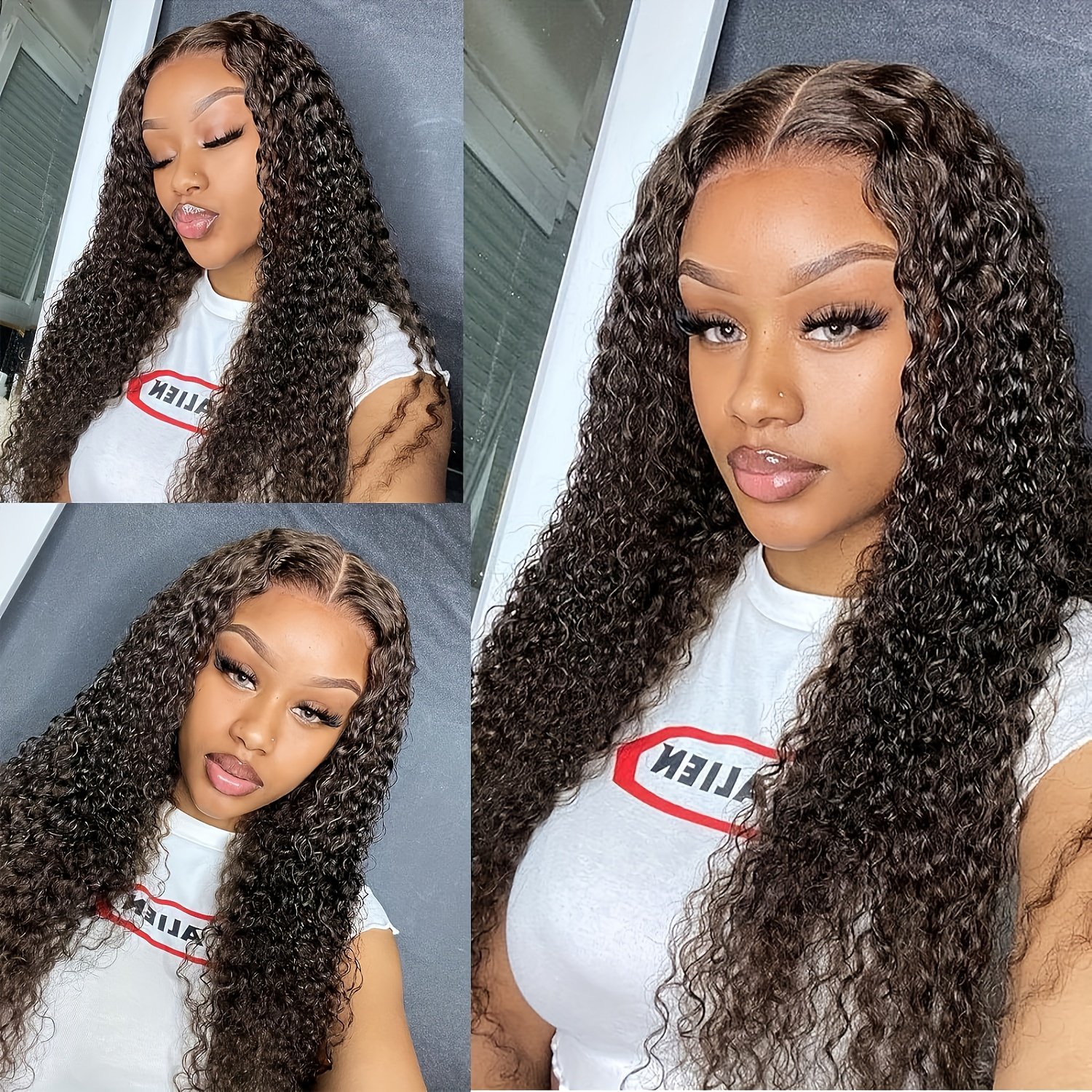 Glueless Water Wave Bob Wig - 13x4 Lace Frontal, High-Density 150% Hair, Look For Daily Wear, 14-26 Inch, Deep Wave Style,