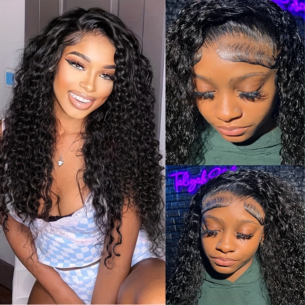 Glueless Water Wave Bob Wig - 13x4 Lace Frontal, High-Density 150% Hair, Look For Daily Wear, 14-26 Inch, Deep Wave Style, - Image 5